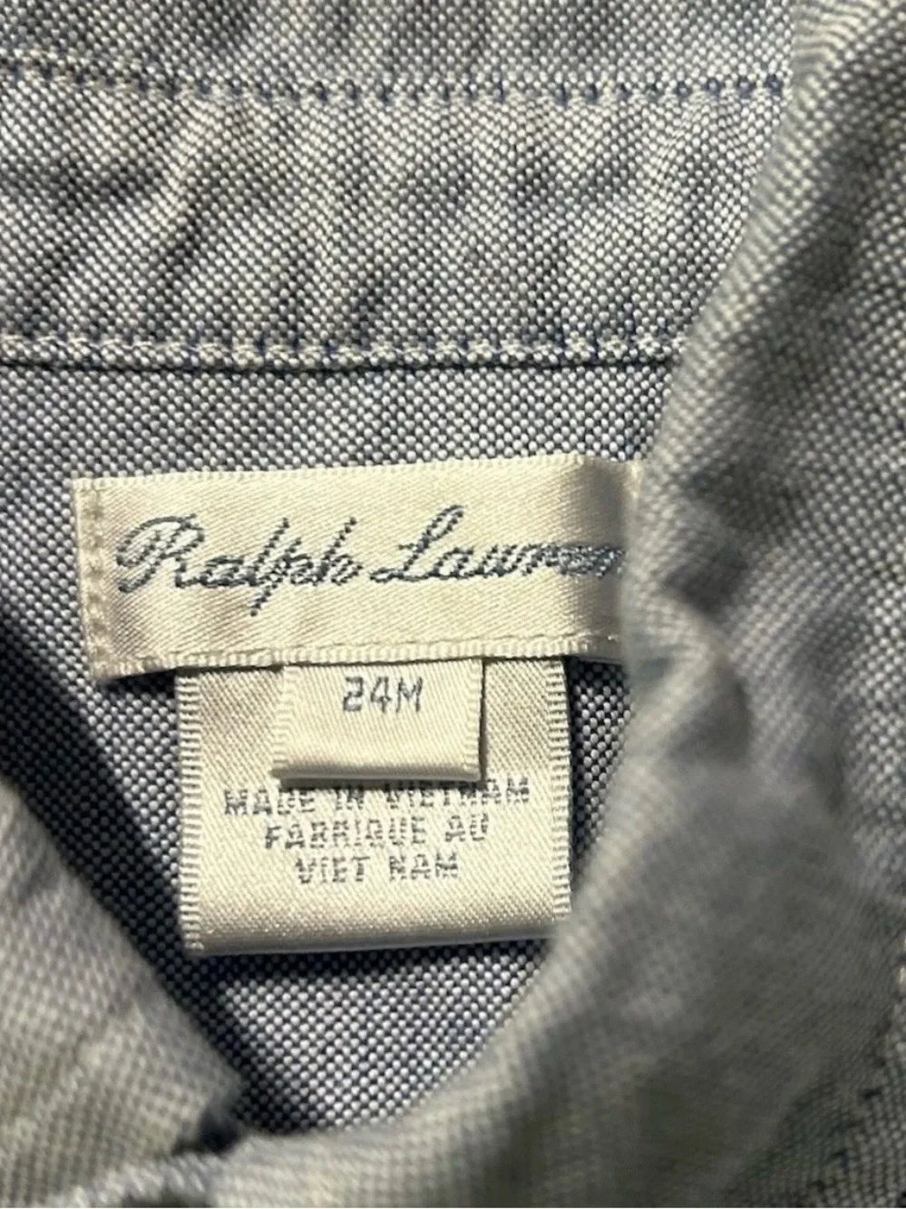 Toddler Boy Ralph Lauren Light Blue Button Down Shirt Size 24 Months